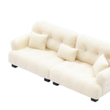 Maxbell Miniature Dollhouse Sofa Room Scene Decoration Realistic Miniature Toy Model 1 20 Beige