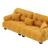 Maxbell Miniature Dollhouse Sofa Room Scene Decoration Realistic Miniature Toy Model 1 20 Brown