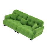Maxbell Miniature Dollhouse Sofa Room Scene Decoration Realistic Miniature Toy Model 1 12 Green