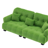 Maxbell Miniature Dollhouse Sofa Room Scene Decoration Realistic Miniature Toy Model 1 12 Green