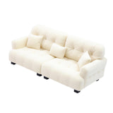 Maxbell Miniature Dollhouse Sofa Room Scene Decoration Realistic Miniature Toy Model 1 12 Beige