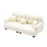 Maxbell Miniature Dollhouse Sofa Room Scene Decoration Realistic Miniature Toy Model 1 12 Beige