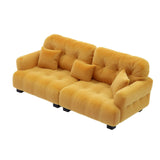 Maxbell Miniature Dollhouse Sofa Room Scene Decoration Realistic Miniature Toy Model 1 12 Brown