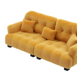 Maxbell Miniature Dollhouse Sofa Room Scene Decoration Realistic Miniature Toy Model 1 12 Brown