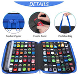 Maxbell Toy Car Organizer Case 52 Slots Felt Carrier for Kids Model Cars Collectible Black