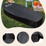 Maxbell Halloween Props Coffin Spooky Life Size with Lid for Graveyard Lawn Cemetery