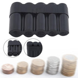 Maxbell Coin Storage Dispenser 10ct, 20ct, 50ct, 1euro, 2 Euro Portable Coins Holder black