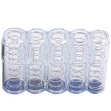 Maxbell Coin Storage Dispenser 10ct, 20ct, 50ct, 1euro, 2 Euro Portable Coins Holder clear