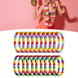 Maxbell 10x Hawaiian Party Leis Tropical Flower Necklace for Stage Performance Beach A