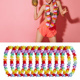 Maxbell 10x Hawaiian Party Leis Tropical Flower Necklace for Stage Performance Beach A