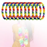 Maxbell 10x Hawaiian Party Leis Tropical Flower Necklace for Stage Performance Beach B
