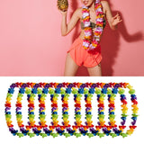 Maxbell 10x Hawaiian Party Leis Tropical Flower Necklace for Stage Performance Beach B