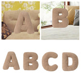 Maxbell Letter Pillow Comfortable Alphabet Pillows for Couch Living Room Home Office A
