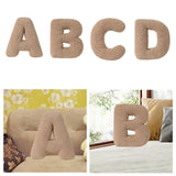Maxbell Letter Pillow Comfortable Alphabet Pillows for Couch Living Room Home Office A