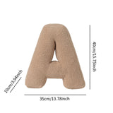 Maxbell Letter Pillow Comfortable Alphabet Pillows for Couch Living Room Home Office A
