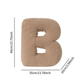 Maxbell Letter Pillow Comfortable Alphabet Pillows for Couch Living Room Home Office B