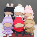 Maxbell 2x 17/15cm Dolls Clothes Clothing Hat and Top for Plush Figure 5.91/6.69inch white