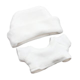 Maxbell 2x 17/15cm Dolls Clothes Clothing Hat and Top for Plush Figure 5.91/6.69inch white