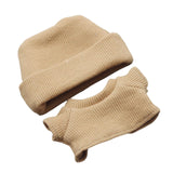 Maxbell 2x 17/15cm Dolls Clothes Clothing Hat and Top for Plush Figure 5.91/6.69inch Khaki