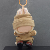 Maxbell 2x 17/15cm Dolls Clothes Clothing Hat and Top for Plush Figure 5.91/6.69inch Khaki