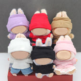 Maxbell 2x 17/15cm Dolls Clothes Clothing Hat and Top for Plush Figure 5.91/6.69inch violet