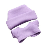 Maxbell 2x 17/15cm Dolls Clothes Clothing Hat and Top for Plush Figure 5.91/6.69inch violet