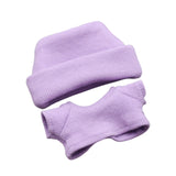 Maxbell 2x 17/15cm Dolls Clothes Clothing Hat and Top for Plush Figure 5.91/6.69inch violet