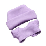 Maxbell 2x 17/15cm Dolls Clothes Clothing Hat and Top for Plush Figure 5.91/6.69inch violet