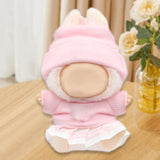 Maxbell 2x 17/15cm Dolls Clothes Clothing Hat and Top for Plush Figure 5.91/6.69inch pink