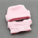 Maxbell 2x 17/15cm Dolls Clothes Clothing Hat and Top for Plush Figure 5.91/6.69inch pink
