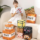 Maxbell Game Cushion Soft Realistic Plush Game Pillow for Holiday Gifts Dorm Bedroom Orange