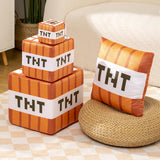 Maxbell Game Cushion Soft Realistic Plush Game Pillow for Holiday Gifts Dorm Bedroom Orange