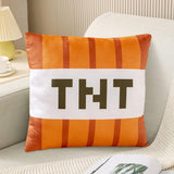Maxbell Game Cushion Soft Realistic Plush Game Pillow for Holiday Gifts Dorm Bedroom Orange