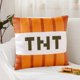 Maxbell Game Cushion Soft Realistic Plush Game Pillow for Holiday Gifts Dorm Bedroom Orange