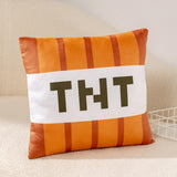 Maxbell Game Cushion Soft Realistic Plush Game Pillow for Holiday Gifts Dorm Bedroom Orange