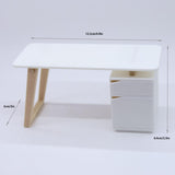 Maxbell 1:12 Scale Miniature Office Furniture Set for Miniature Landscape Simulation