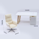 Maxbell 1:12 Scale Miniature Office Furniture Set for Miniature Landscape Simulation