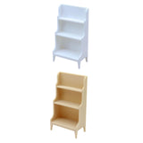 Maxbell Dollhouse Storage Rack Dollhouse Living Room Decor 1: 12 Dollhouse Bookshelf White