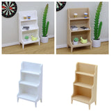 Maxbell Dollhouse Storage Rack Dollhouse Living Room Decor 1: 12 Dollhouse Bookshelf White