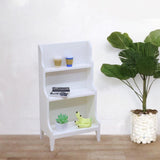 Maxbell Dollhouse Storage Rack Dollhouse Living Room Decor 1: 12 Dollhouse Bookshelf White