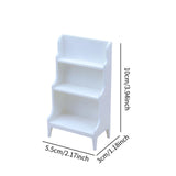 Maxbell Dollhouse Storage Rack Dollhouse Living Room Decor 1: 12 Dollhouse Bookshelf White