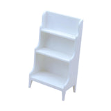 Maxbell Dollhouse Storage Rack Dollhouse Living Room Decor 1: 12 Dollhouse Bookshelf White
