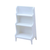 Maxbell Dollhouse Storage Rack Dollhouse Living Room Decor 1: 12 Dollhouse Bookshelf White