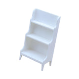 Maxbell Dollhouse Storage Rack Dollhouse Living Room Decor 1: 12 Dollhouse Bookshelf White
