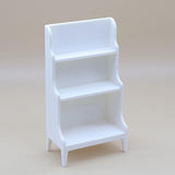 Maxbell Dollhouse Storage Rack Dollhouse Living Room Decor 1: 12 Dollhouse Bookshelf White