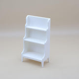 Maxbell Dollhouse Storage Rack Dollhouse Living Room Decor 1: 12 Dollhouse Bookshelf White