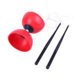 Maxbell Chinese Yoyo Diabolo Set Portable Juggling Toy for Adults Children Beginners Red L