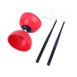 Maxbell Chinese Yoyo Diabolo Set Portable Juggling Toy for Adults Children Beginners Red L