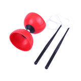 Maxbell Chinese Yoyo Diabolo Set Portable Juggling Toy for Adults Children Beginners Red L