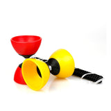 Maxbell Chinese Yoyo Diabolo Set Portable Juggling Toy for Adults Children Beginners Red L
